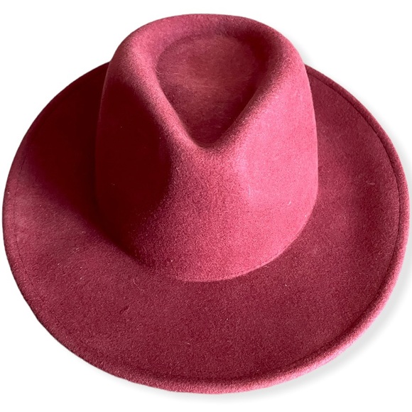 Forever 21 Accessories - Forever 21 Wool Fedora Maroon